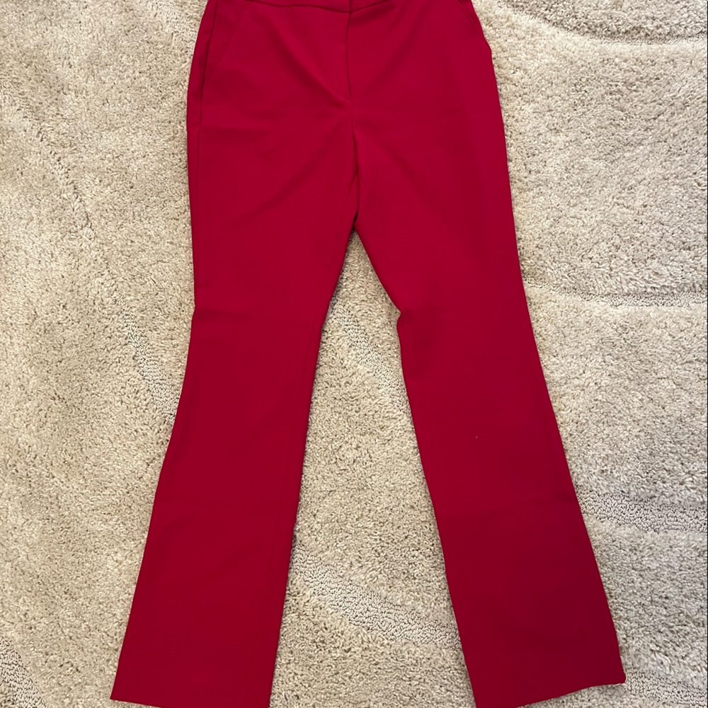 White House Black Market Red 'Slim' Trousers